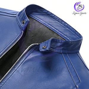 2025 moda clásica Streetwear estilo invierno cálido prendas de vestir exteriores de alta calidad diseño personalizado chaquetas de cuero con cremallera completa duraderas - Product Image 3