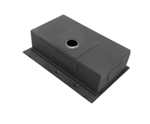 Fregadero de acero inoxidable de un solo tazón, diseño de ahorro de espacio con acabado duradero y características de fácil limpieza - Product Image 1