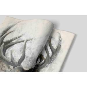 Art mural élégant en verre motif cerf - Impression sur toile style ferme moderne, AFFICHES Roulées - Product Image 1