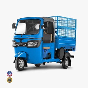 <b>TVS</b> Electric Cargo Tricycle Blue Enclosed Three Wheel Light Duty Delivery Vehicle Utility Transport Commercial Use - Product Image 4