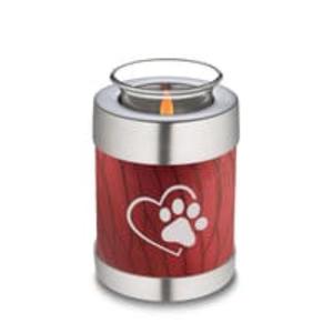 Urna de Cremación con Diseño de Huella de Pata, Negra, para Velas de Té, Artesanía, Urnas Metálicas para Mascotas, para Cenizas, Precio Económico, Estilo Americano - Product Image 2
