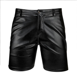 Superior Quality Men's Button Closure Leather Shorts Factory Made Sheepskin Leathers Made Short Pants For Adults <b>Boys</b> Clothing - Product Image 6