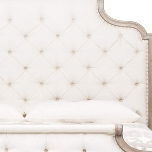 Nouveau Design de lits de Style français en bois massif de teck couleur blanche pour meubles de chambre et meubles de villa - Product Image 3