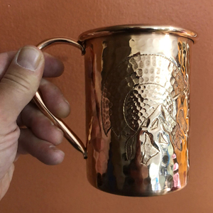 Qualité supérieure 100% pur cuivre Moscou Mule tasse tasse en cuivre massif pour boire Cocktail 16 Oz Moscou Mule cuivre tasses ensemble - Product Image 2