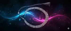 Collar de Moda con Cuentas de Estilo con Destello Azul, Collar de Mujer Hecho a Mano con Piedras Preciosas, Collar de Piedras Preciosas Hecho a Mano y Natural - Product Image 2