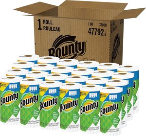 Bounty Select-A-Size Jumbo Roll Papier hygiénique Jetable Antibactérien Solide et Doux Pâte de bois vierge jetable Écologique - Product Image 1