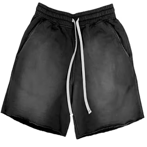 Short de sport personnalisable 100% polyester pour hommes motif léopard sublimé vêtements français d'été avec poches saison chaude - Product Image 2