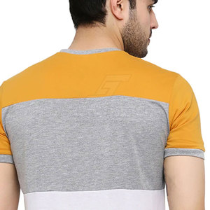 Camiseta Casual Masculina con Logotipo Personalizado en la Parte Delantera, Venta al por Mayor, Clásica, de Algodón/Fibra de Bambú, Transpirable, Corte Regular - Product Image 5