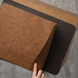 Handmade Leather <b>Place</b> <b>Mats</b> Luxury Dining <b>Table</b> Waterproof Heat Safe Durable Customizable for Daily Use Homes Hotels Restaurants - Product Image 6