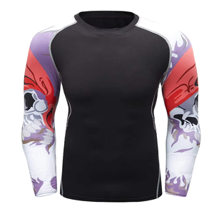 T-shirt de compression respirant anti-bactérien à manches courtes pour homme, personnalisable avec logo, sublimation, séchage rapide, idéal pour l'entraînement en salle de sport (OEM) - Product Image 1