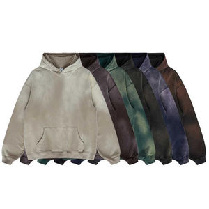 Vêtements Vêtements Automne Hiver Soleil Délavé Sweat à capuche personnalisé Street-wear Heavyweight 500 Gsm Pull à capuche Hommes Prix pas cher - Product Image 1