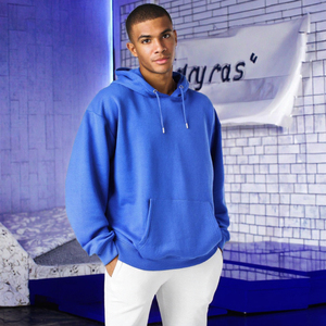 High Quality 500gsm Heavyweight Pullover Hoodie French Terry <b>Hoodies</b> Drop Shoulder No <b>Strings</b> Heavy Oversized Men <b>Hoodies</b> - Product Image 3