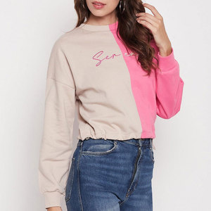 Sweat-shirt pour femme en molleton épais d'hiver surdimensionné - Impression personnalisée 100% coton à manches longues Street Wear - Product Image 1