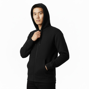 Sweat à capuche zippé en polaire pour hommes Fournisseur d'usine OEM Vente en gros Coton sur mesure Chaud décontracté Gym Mode Streetwear Vêtements d'hiver - Product Image 6