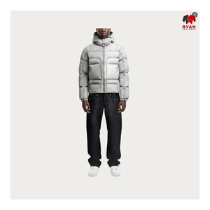 Veste matelassée décontractée pour homme Ryan Pro Gear, fermeture éclair, capuche, unie, imperméable, logo personnalisé, respirante - Product Image 4