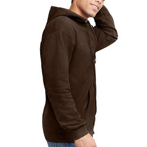 Sudaderas con capucha con cremallera de poliéster a precio de fábrica 320 GSM Premium sudaderas pesadas al por mayor sudaderas suaves cómodas y cálidas - Product Image 3