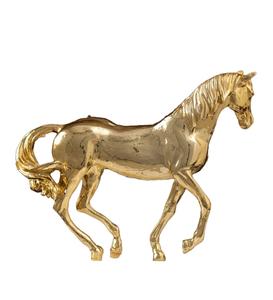 El mejor diseño Escultura de caballo Estatuilla de acabado dorado Fundición de metal de alta calidad Precio al por mayor Estatuilla decorativa. - Product Image 1