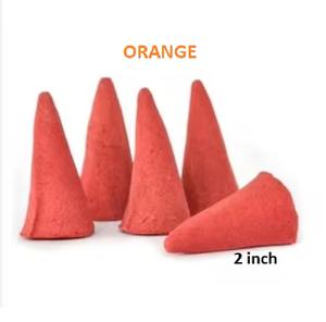 Cônes d'encens orange naturels Fourniture en gros de cônes d'encens de meilleure marque (rouge) - Product Image 1
