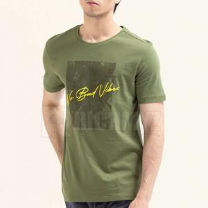 T-shirts pour hommes RICHMYZ à manches courtes, de haute qualité, à prix avantageux, en vente, couleur vert olive, design personnalisé - Product Image 4