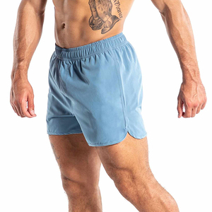 <b>Men's</b> High Street Style Polyester <b>Compression</b> Gym <b>Shorts</b> Wholesale Custom Workout Running Sweat for Fitness Athletic Sports - Product Image 3