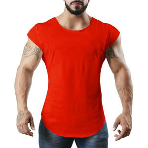 Camiseta sin Mangas para Hombre, Camiseta Deportiva Ajustada de Algodón para Gimnasio, Entrenamiento, Verano, Ligera, Informal - Product Image 1