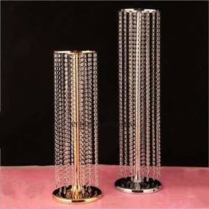 Mango de madera hecho llamativo aspecto diseñador boda y eventos centro de mesa decoración Harlow soporte de fabricante indio - Product Image 2