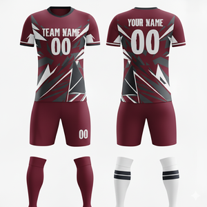 Uniforme de Fútbol Sublimado en 3D |   Tela Deportiva Flexible |   Impresión de Logotipo y Número del Equipo - Product Image 2