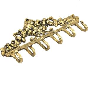 ตะขอแขวนเสื้อผ้าวินเทจทำมือตะขอแขวนติดผนัง6ตะขอหนักสำหรับกุญแจเสื้อผ้าเก๋ๆเสื้อโค้ทหมวกผ้าเช็ดตัว - Product Image 2