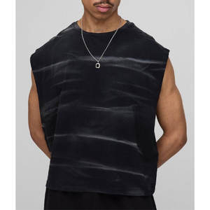 เสื้อกล้ามออกกำลังกายแขนกุดสำหรับผู้ชายเสื้อออกกำลังกายผ้าฝ้าย100% ใหม่ - Product Image 1