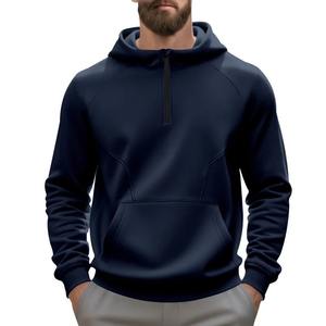 Custom Size XL Wholesale Hoodies & Sweatshirts <b>Men</b> Hooded Zip <b>Hoodie</b> 100% Cotton Embroidered Winter Sports Gym Jackets - Product Image 6