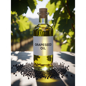 Huile de transport de pépins de raisin pur pressée à froid d'approvisionnement en vrac pour le massage des cheveux de peau et les formulations cosmétiques - Product Image 2