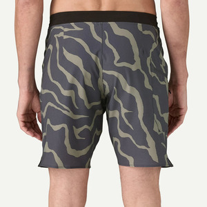 Shorts de bain pour hommes personnalisés, séchage rapide, nouveau style, décontractés, extensibles dans les 4 sens, en polyester, pour la plage et le surf, tissage non tissé pour garçons - Product Image 3