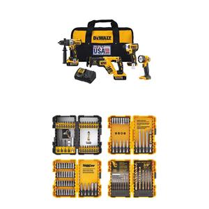 Kit Combinado de 4 Herramientas de Iones de Litio XR de 20 V Máx., Juego de Herramientas para el Hogar de 100 Piezas para Atornillar y Taladrar, Juegos de Herramientas Eléctricas - Product Image 1