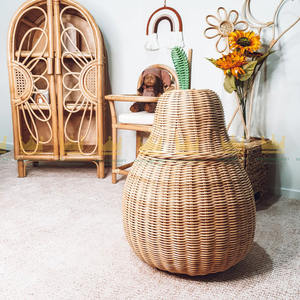 Meubles de chambre d'enfant armoire en rotin en gros artisanat armoires naturelles pour l'affichage et le stockage écologique Vietnam - Product Image 4