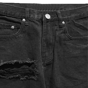 กางเกงเดนิมขาสั้นผู้ชายผ้าฝ้าย100% เป็นมิตรกับสิ่งแวดล้อมผ้าเดนิม2025ออกแบบได้ตามที่ต้องการ - Product Image 3