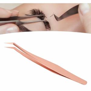 Premium <b>Eyelash</b> <b>Tweezers</b> Stainless Steel curved pointed Tip lash extension <b>tweezers</b> - Product Image 6