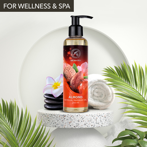 AROMATIKA Aceite de Masaje Sensual de Almendras 200ml, Aceite Natural de Almendras Dulces para el Cuidado Corporal Relajante, Botella con Bomba - Product Image 2
