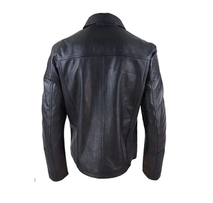 Chaqueta de motorista de moda informal de alta calidad personalizada cuero genuino estilo clásico con capucha soporte transpirable invierno motocicleta satén 3XL - Product Image 5