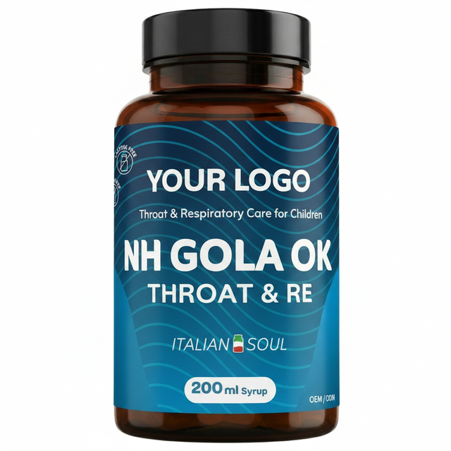 NH Gola Ok 200 ml Herbal Syrup Dietary Supplement for Children's Throat Respiratory Care Natural Italy RedMoringa's Private