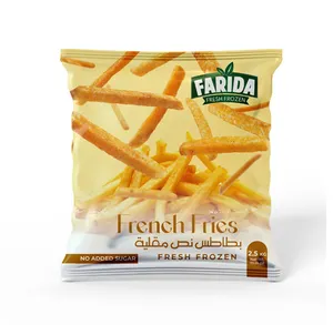 Wholesale Quantity Exporter of Good Quality Frozen Potato Grain Snacks Finger Chips Frozen French Fries from Egypt