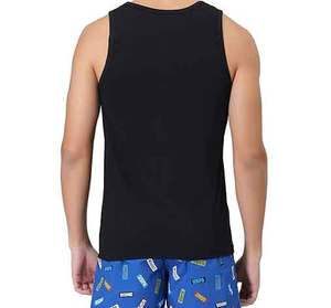 Nueva ropa deportiva con logotipo personalizado poliéster Spandex Fitness gimnasio ropa compresión corte entrenamiento hombres camisetas sin mangas con rayas - Product Image 3