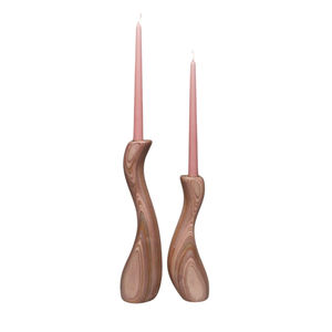 Ensemble de bougeoirs en bois 3 pièces de haute qualité pour la décoration intérieure pour les fêtes de mariage d'anniversaire de Noël en vente! - Product Image 5