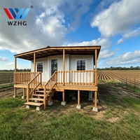 Maison conteneur extensible préfabriquée, maison portable 2 chambres pour l'hébergement du personnel agricole