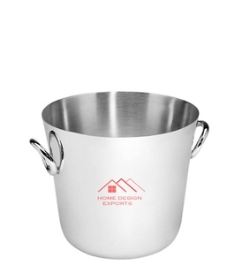 Seau à glace en métal blanc enduit de poudre Cuve à boissons pour les événements et la fête Avion Seau de fête en étain pour boissons en gros - Product Image 4
