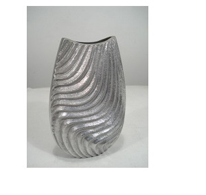 Metal Flower <b>Vase</b> Two Tone Look <b>Copper</b> Antique Look - Product Image 4