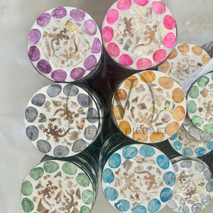 Posavasos de ratán nácar hecho a mano al por mayor, vajilla para restaurante a buen precio, hecho en fábrica de Vietnam - Product Image 5