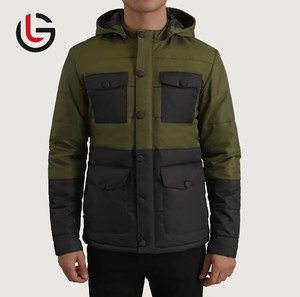 Chaqueta Acolchada de Invierno para Hombre con Diseño Nuevo y Exclusivo, con Capucha, Cierre de Cremallera, Logotipo Frontal, Impermeable y Reversible - Product Image 2