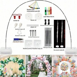 Set Arco di Palloncini da Tavolo 12ft, Kit Supporto per Sfondo da Tavolo per Compleanno, Matrimonio, Festa, Laurea, Natale, Baby Shower, Addio al Celibato - Product Image 1