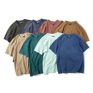 Logotipo personalizado Vintage desgastado lavado ácido de gran tamaño hombres mujeres camiseta pantalones cortos conjunto 100% algodón Unisex lavado camisetas para veranos - Product Image 1