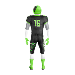 Wholesale Custom American Football Uniforms Short <b>Plus</b> <b>Size</b> Teamwear Set <b>Mesh</b> Breathable Fabric Double Stitch Durable Material - Product Image 3
